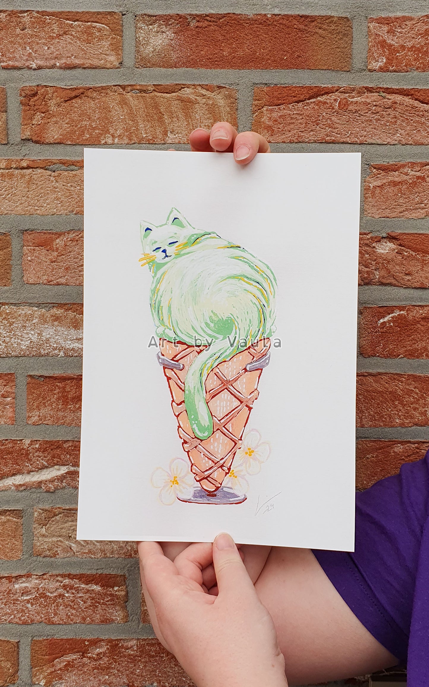 Apple Ice cream Kitty