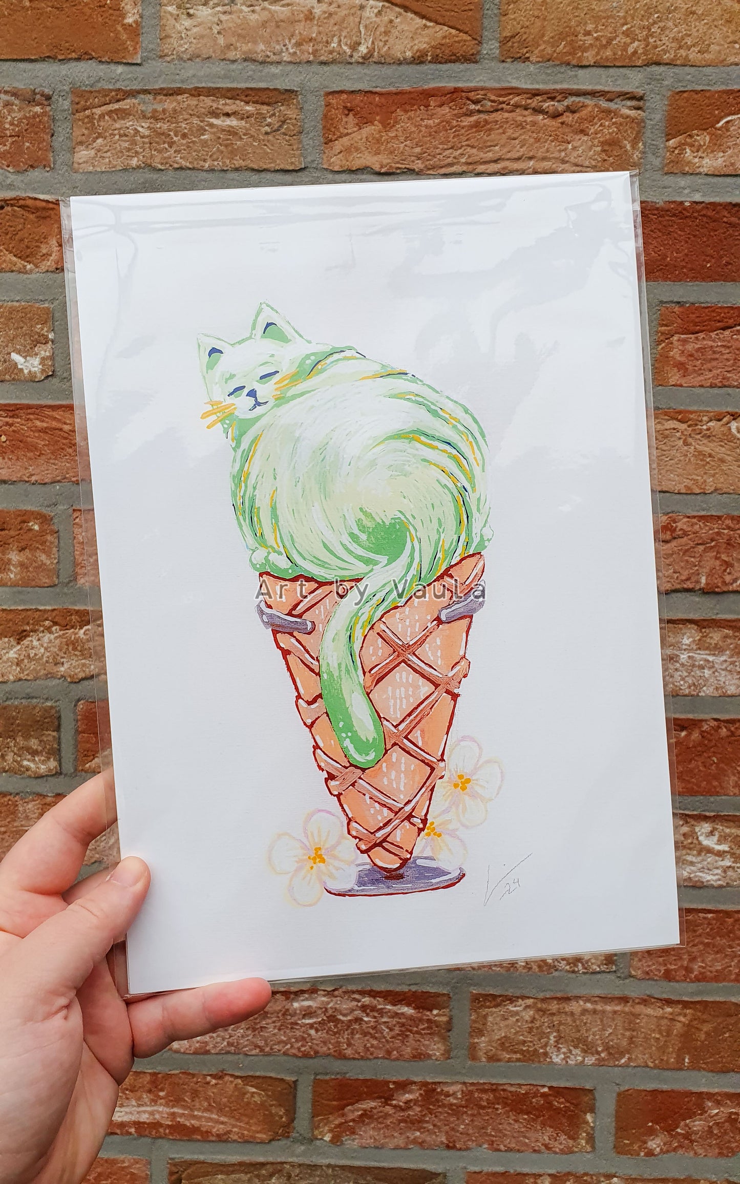 Apple Ice cream Kitty