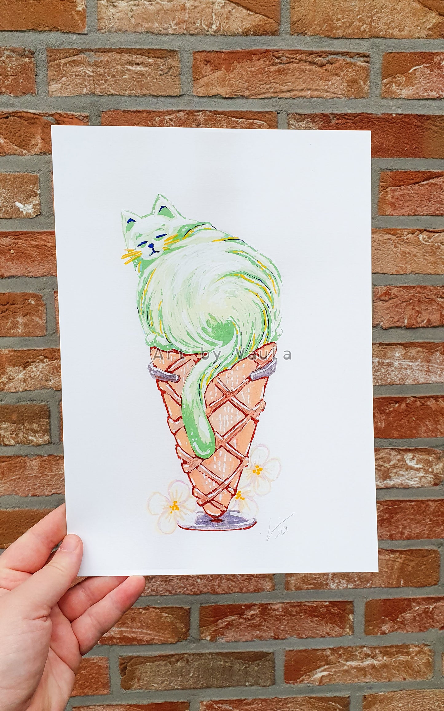 Apple Ice cream Kitty