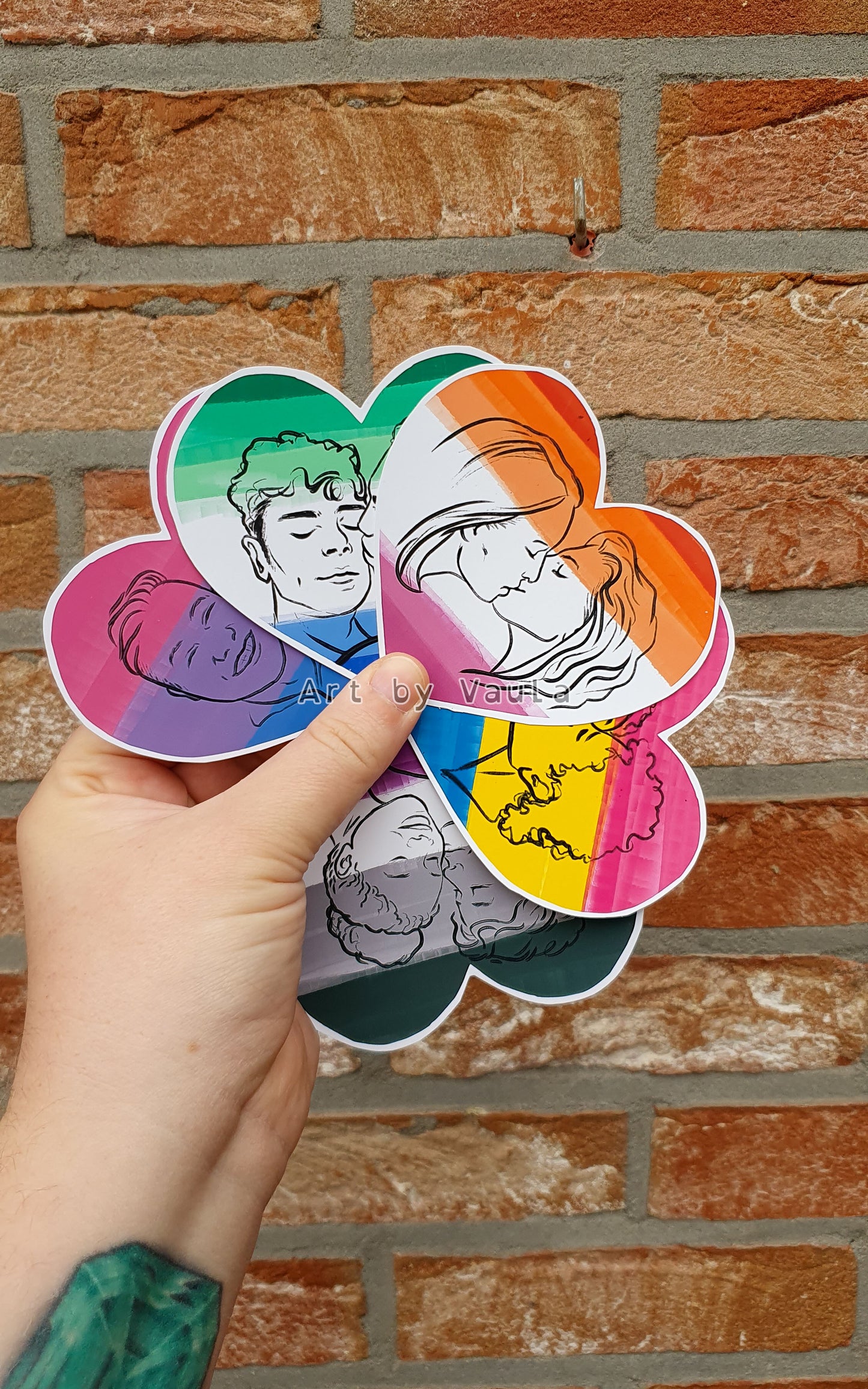 Pride flag -stickers