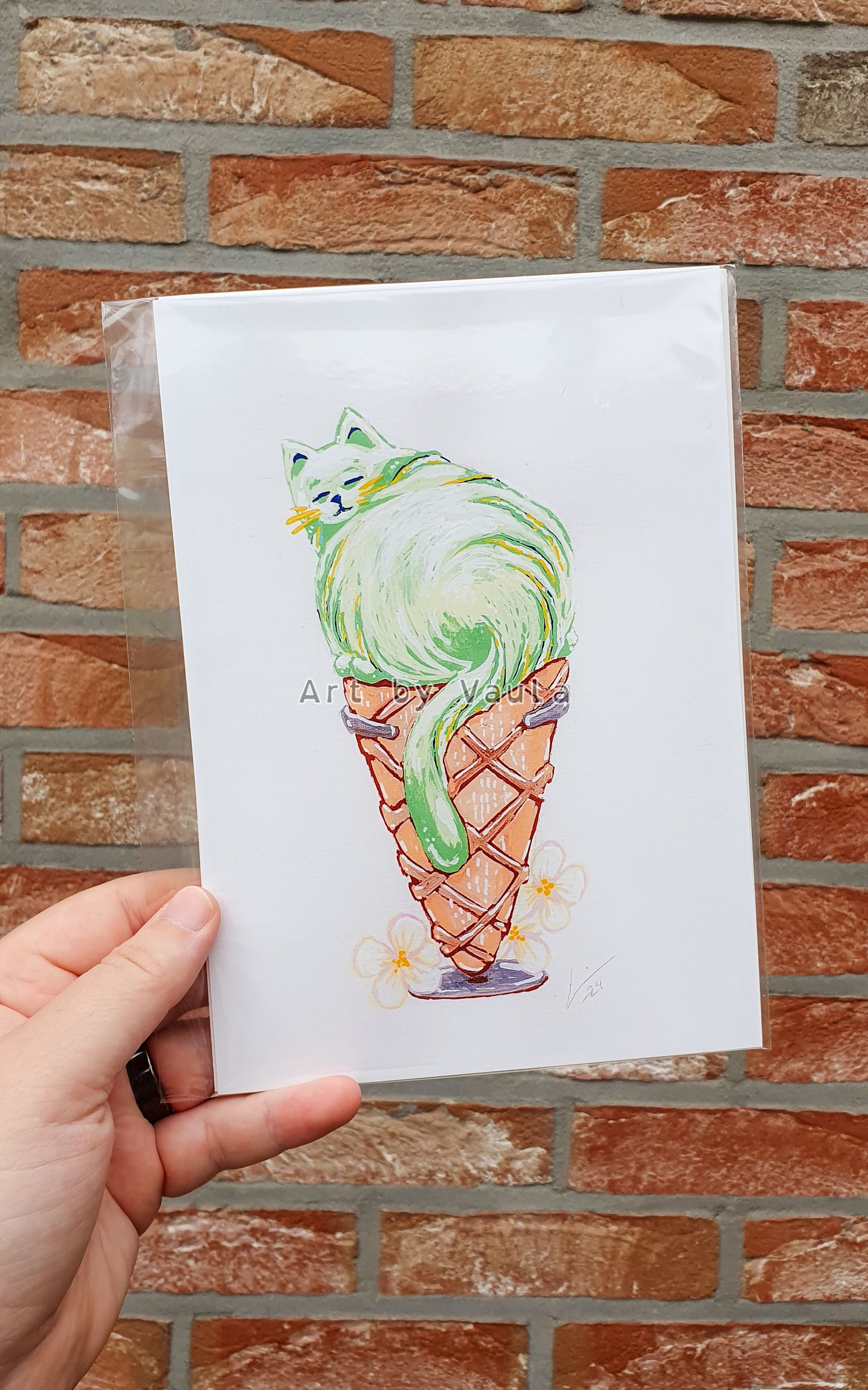 Apple Ice cream Kitty