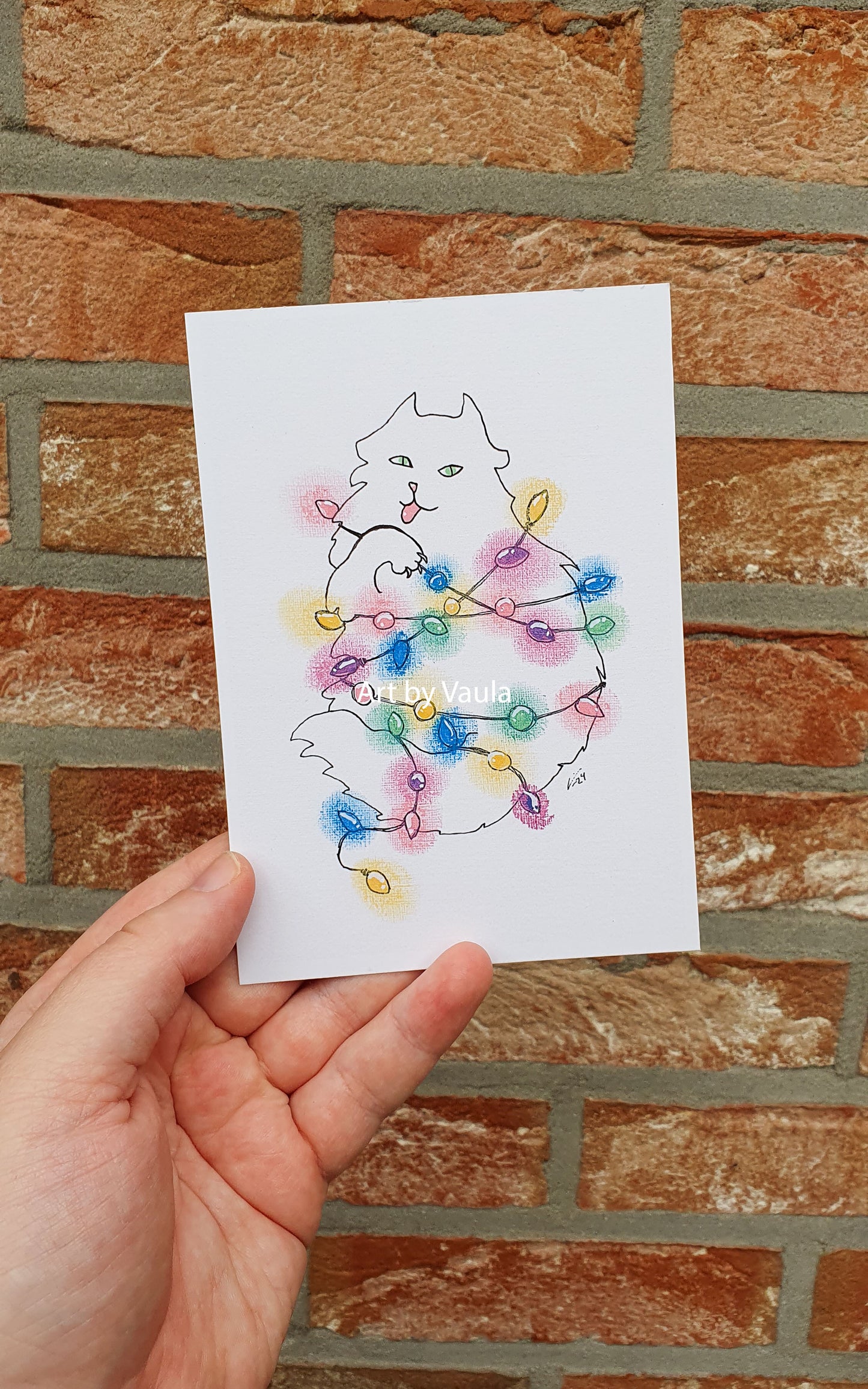 Kitty xmas card