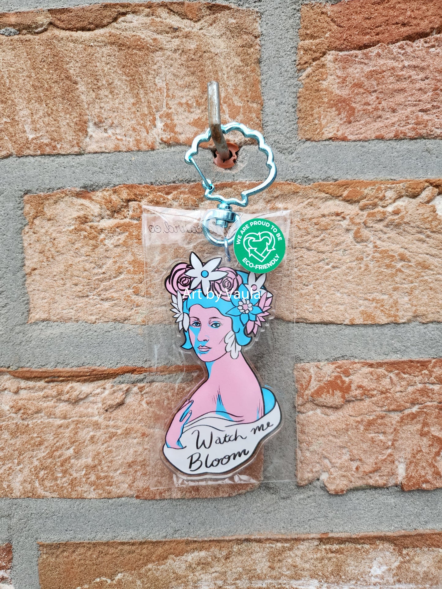 Watch me Bloom (transgender) - acrylic keychain