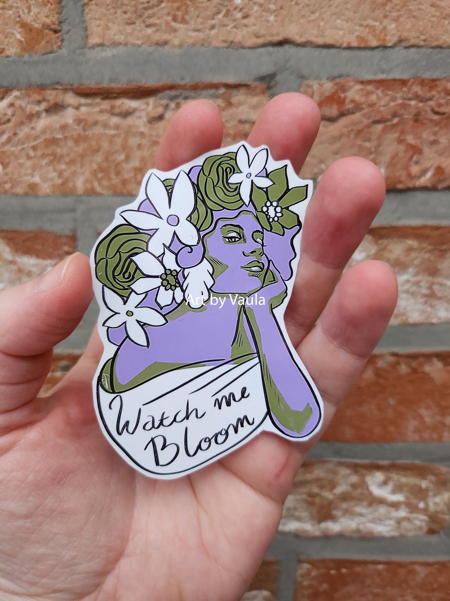 Watch me Bloom -stickers