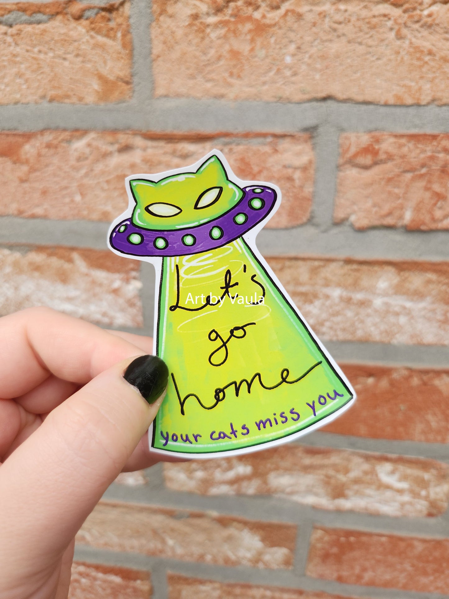Let's go home -sticker