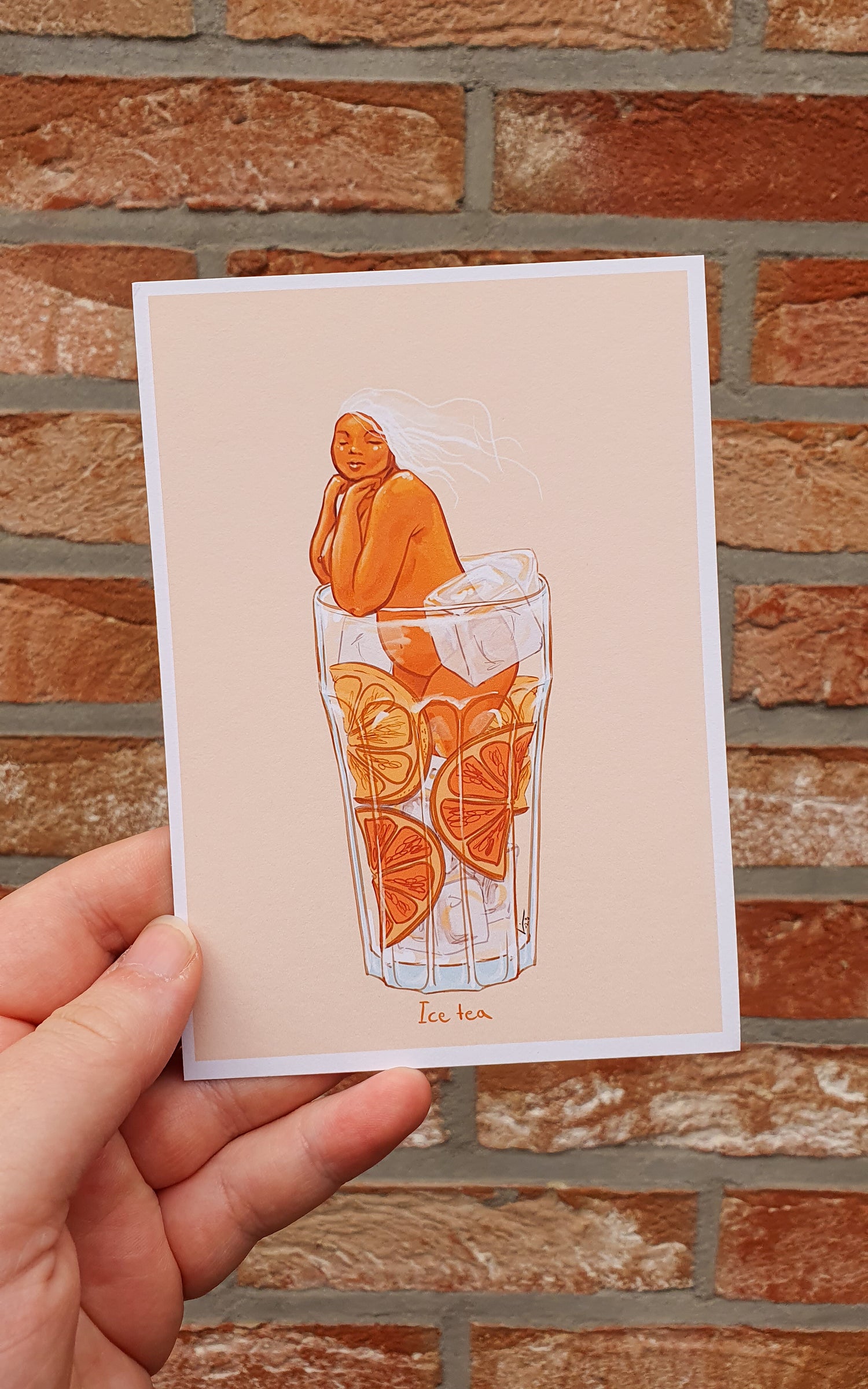 Ice tea illustration