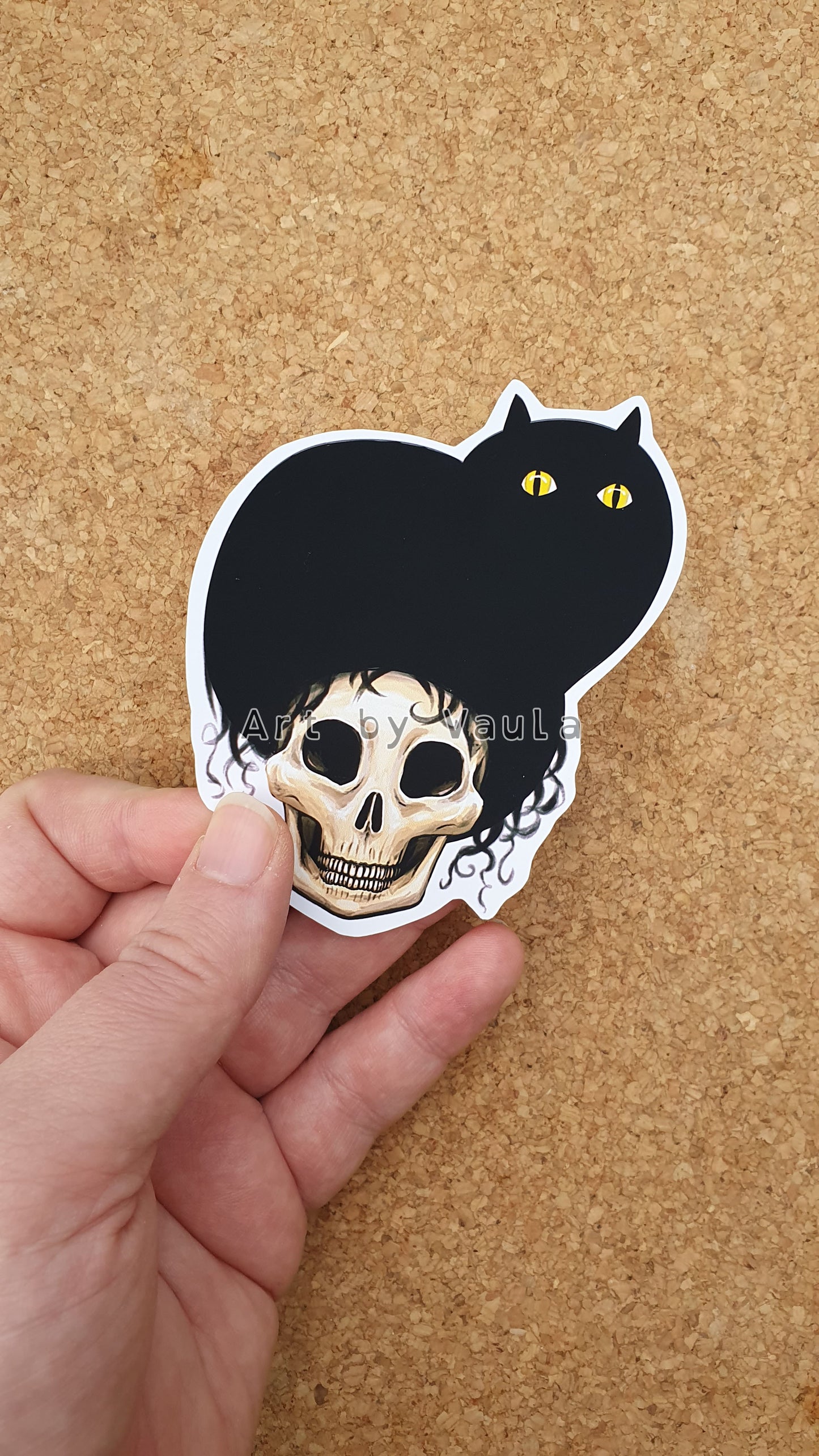 Cat wig-sticker