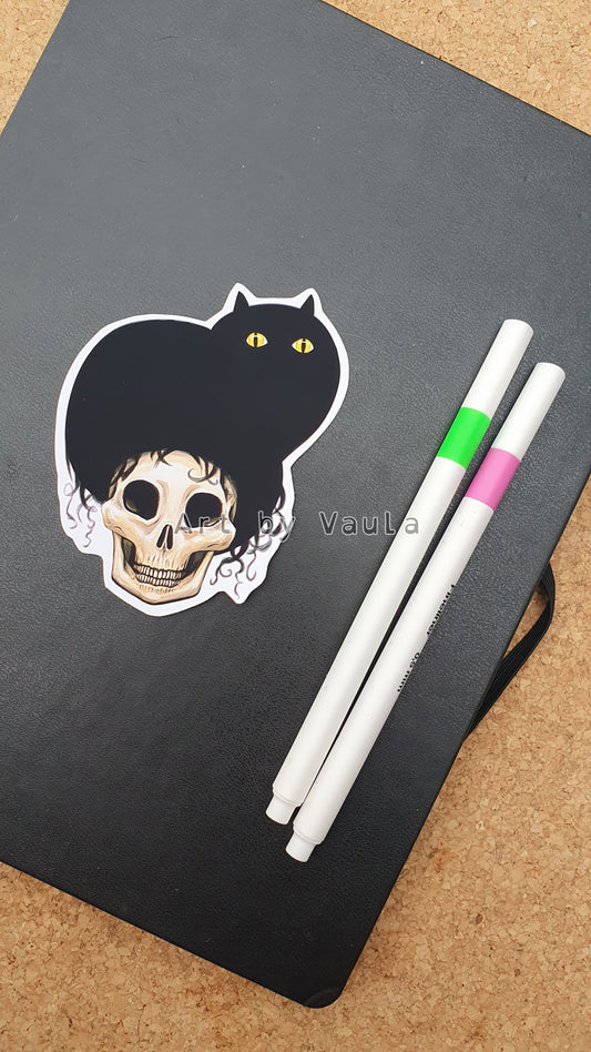 Cat wig-sticker