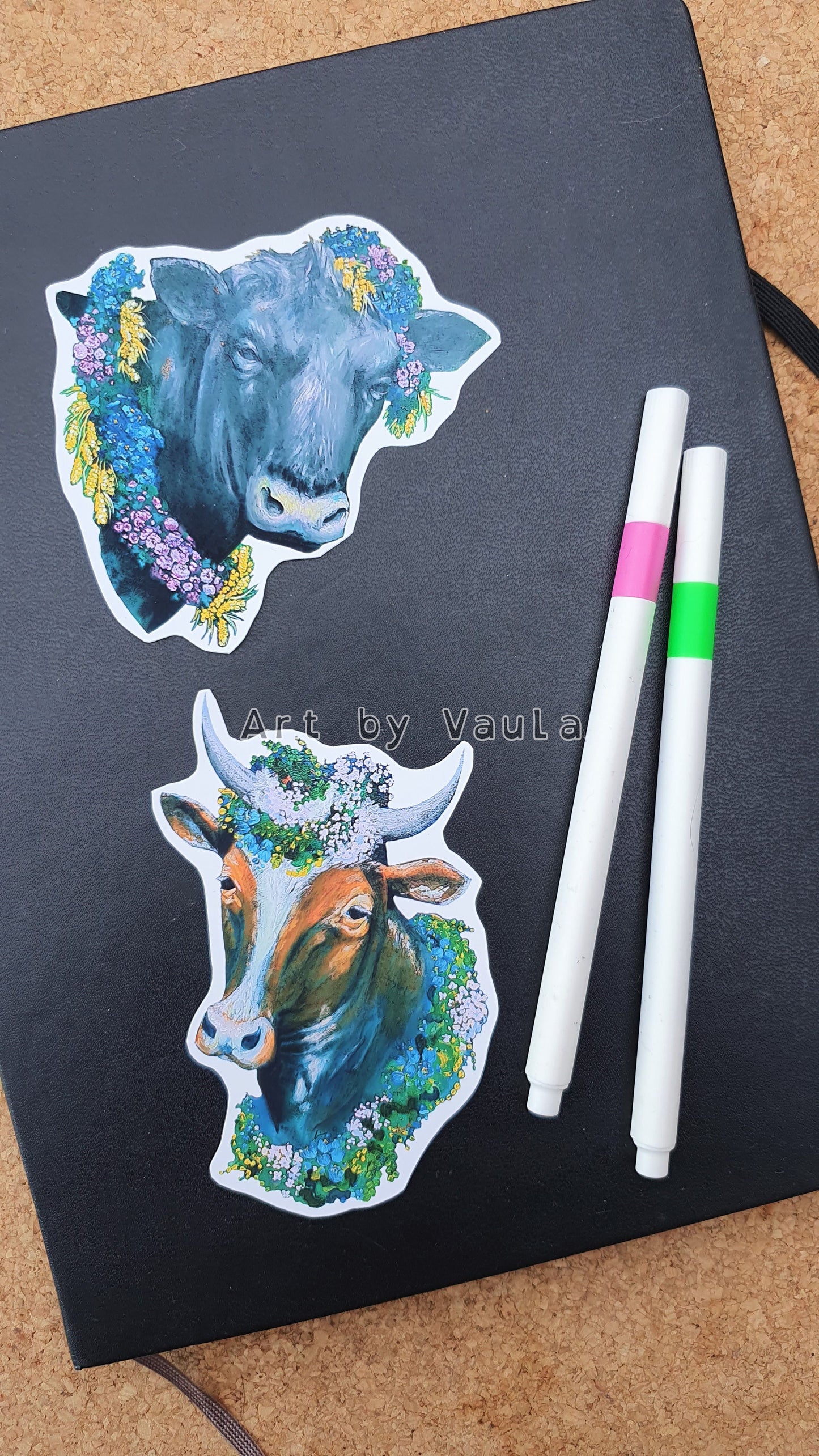 Midsummer cow -sticker bundle