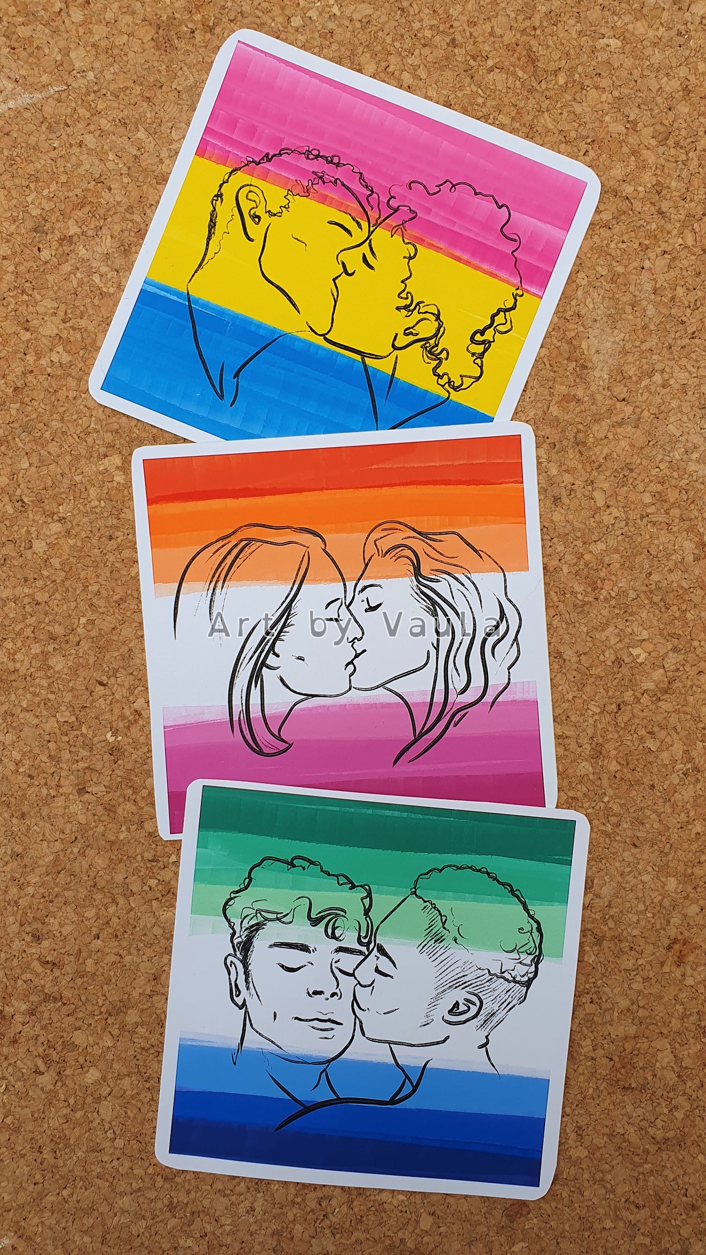 Pride flag -stickers