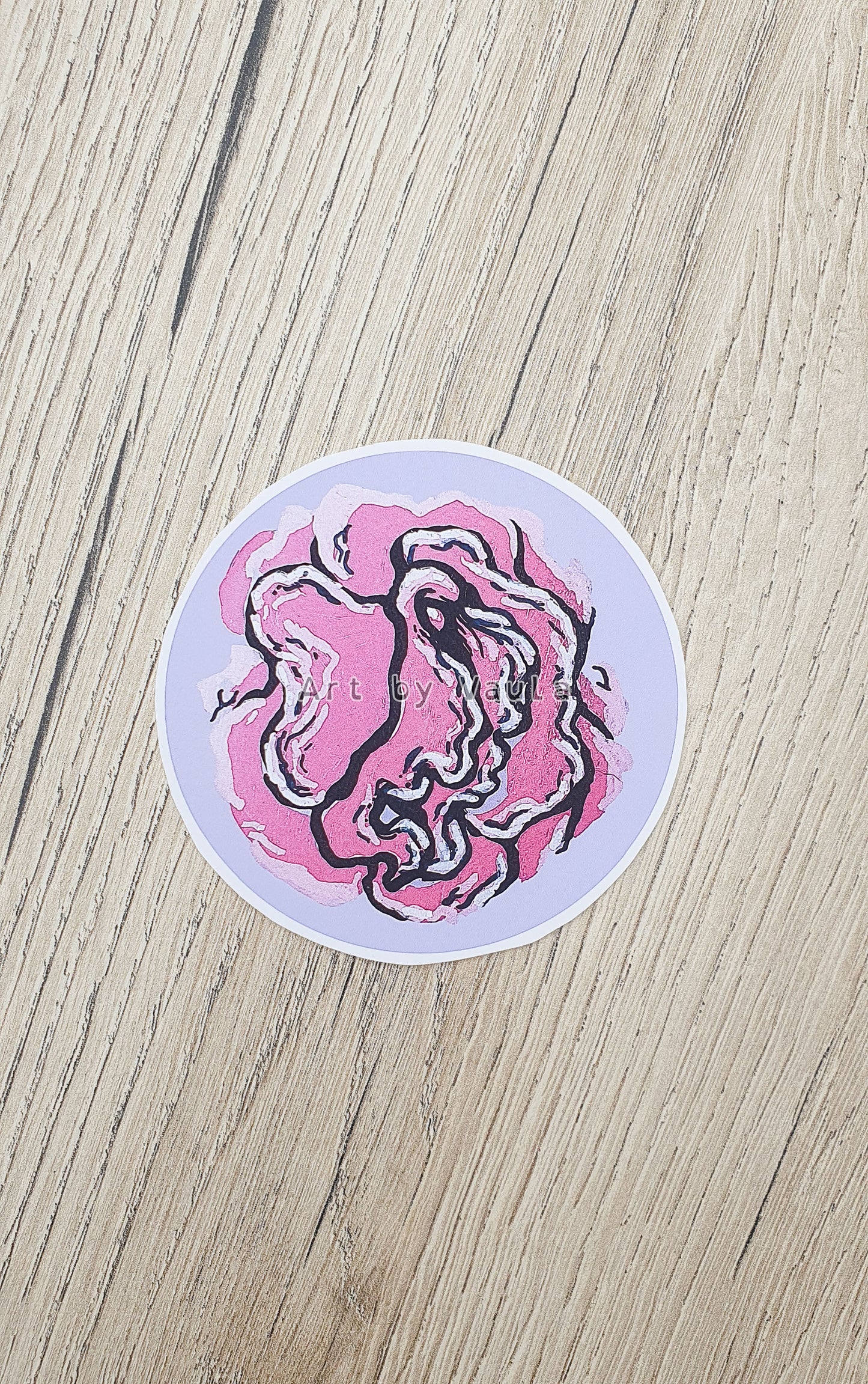 Light Pink Rose -sticker