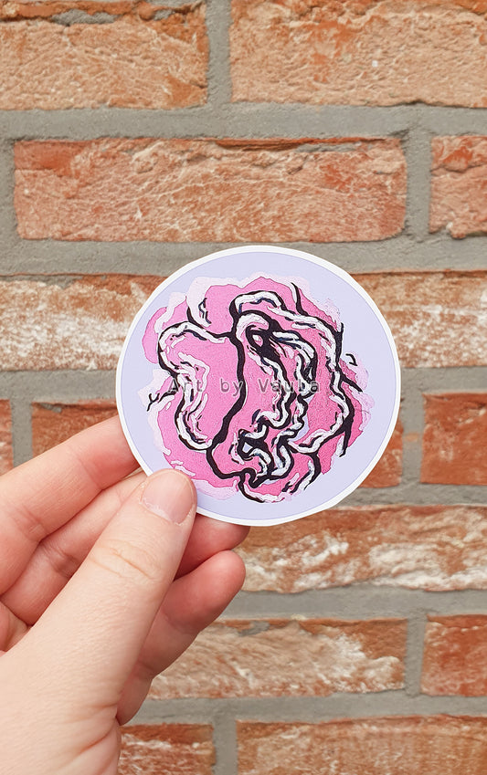 Light Pink Rose -sticker