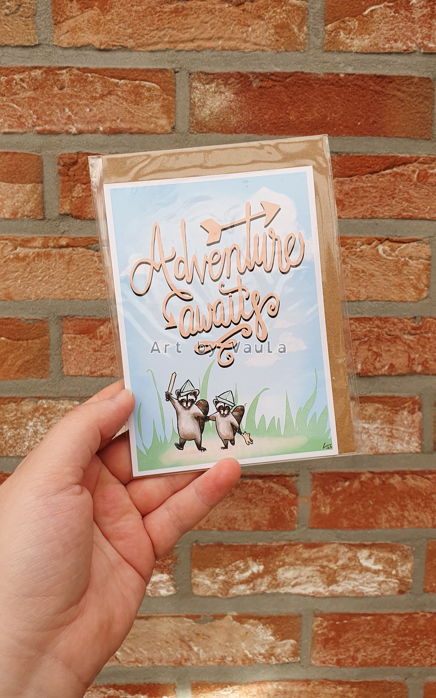 Adventure awaits card