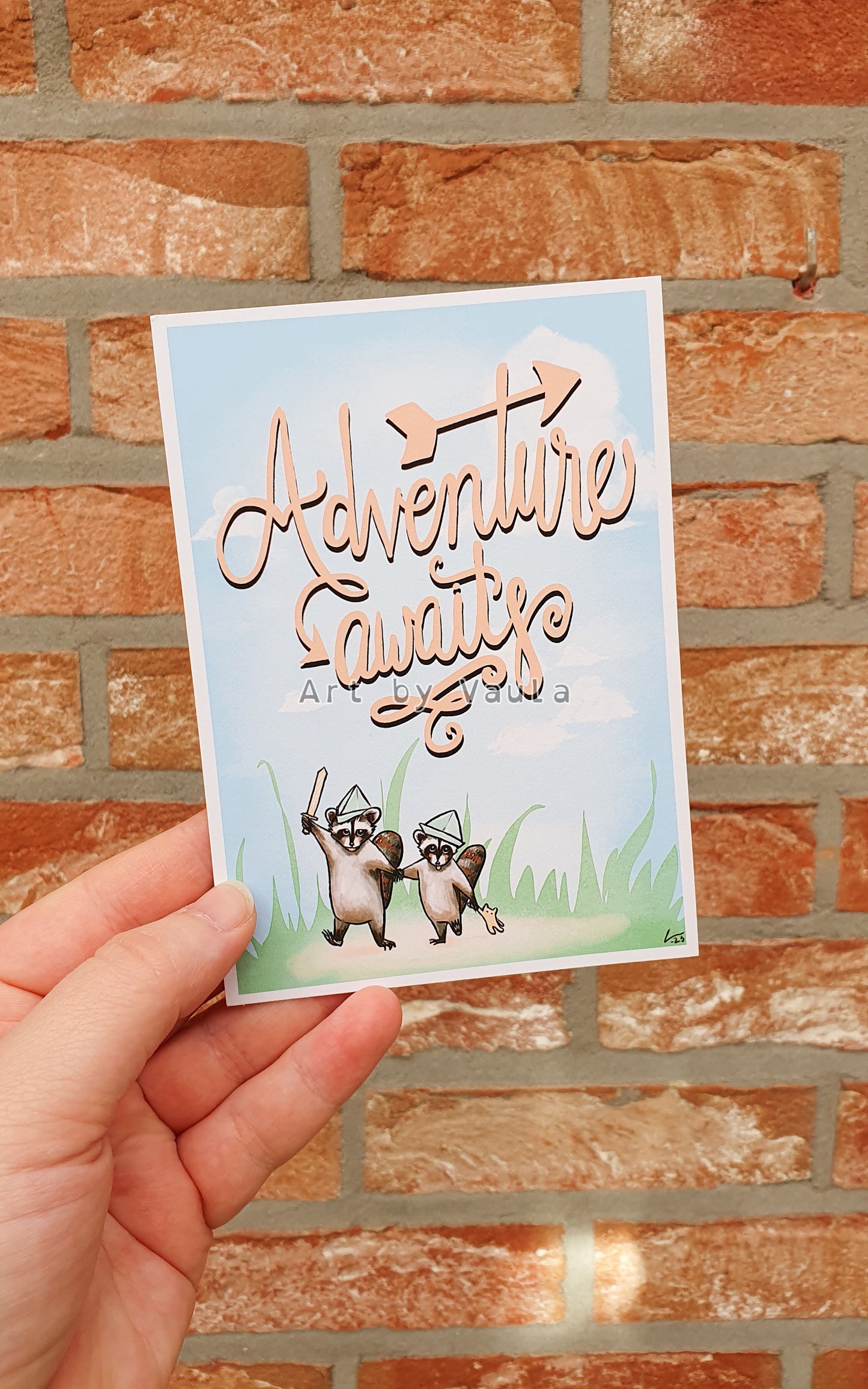 Adventure awaits card