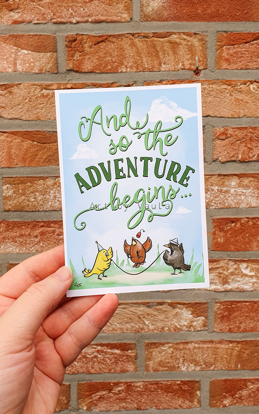 Beginning of an Adventure card