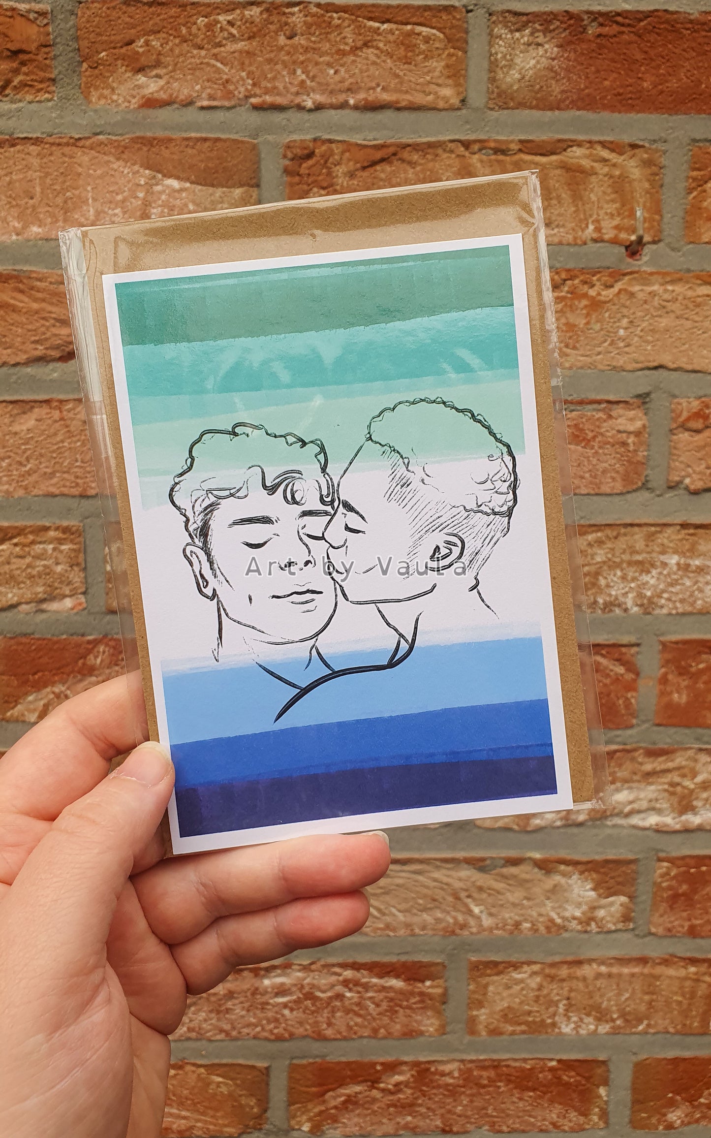 Gay flag card