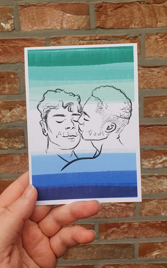 Gay flag card