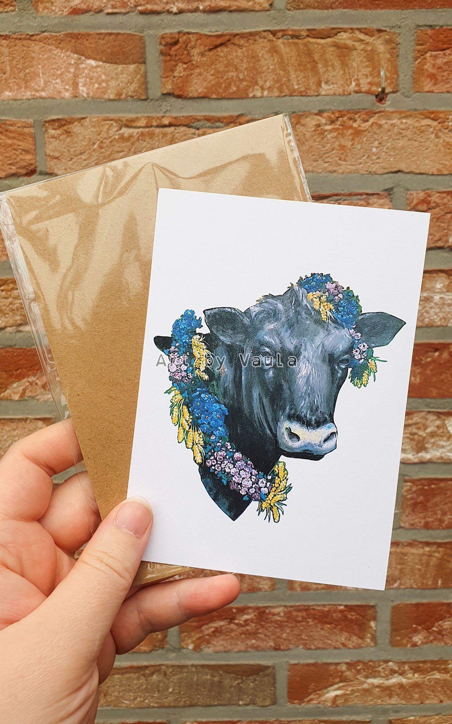 Midsummer Angus Cow card