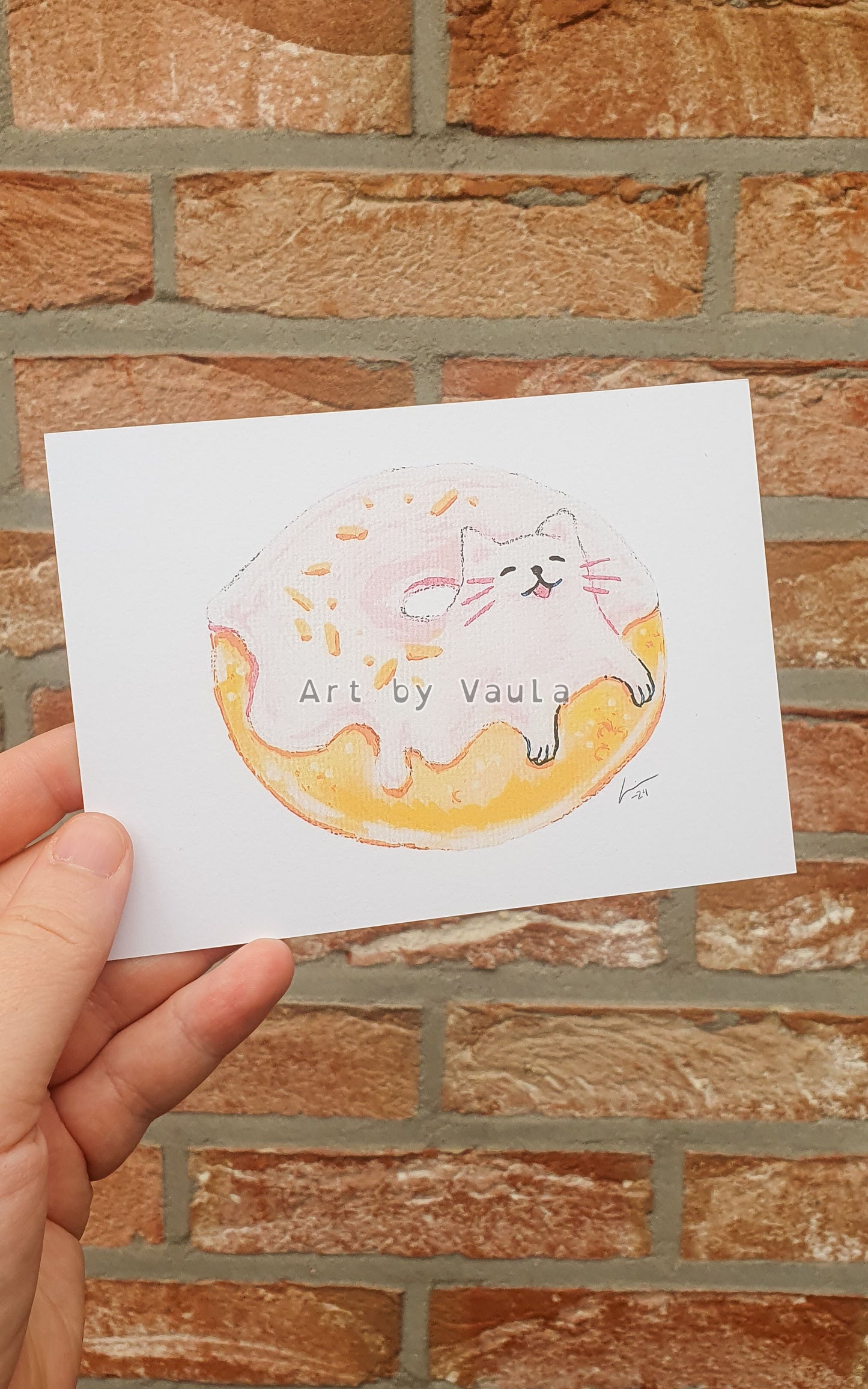 Donut Cat card