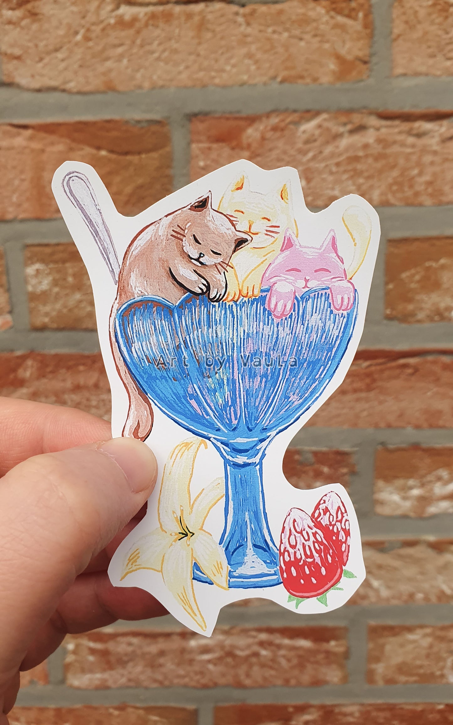 Ice cream Kitties -sticker bundle