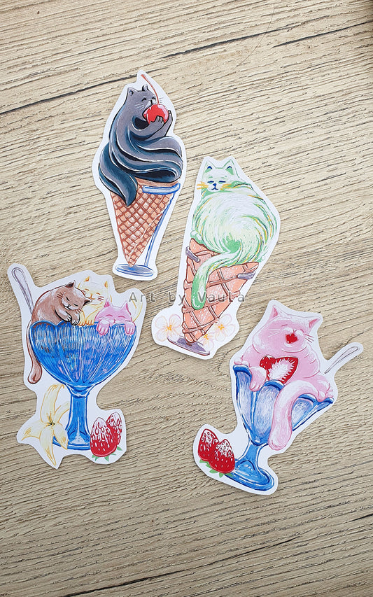 Ice cream Kitties -sticker bundle