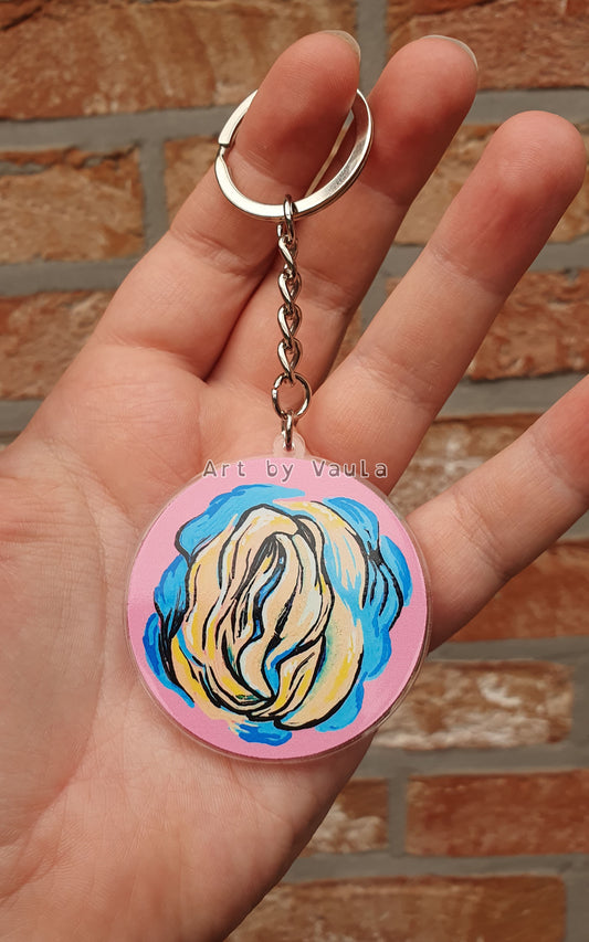 Pastel Rose -keychain