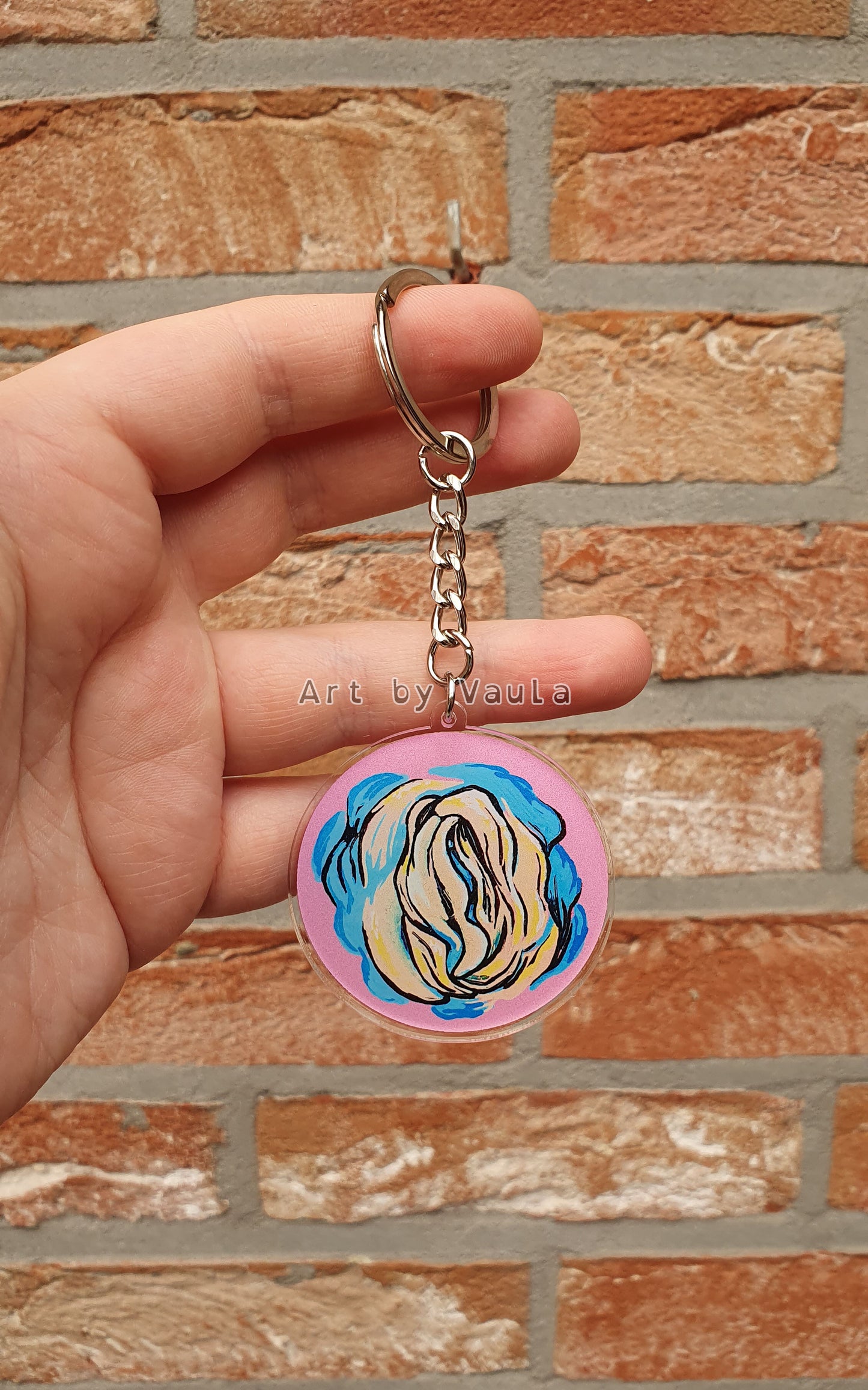 Pastel Rose -keychain