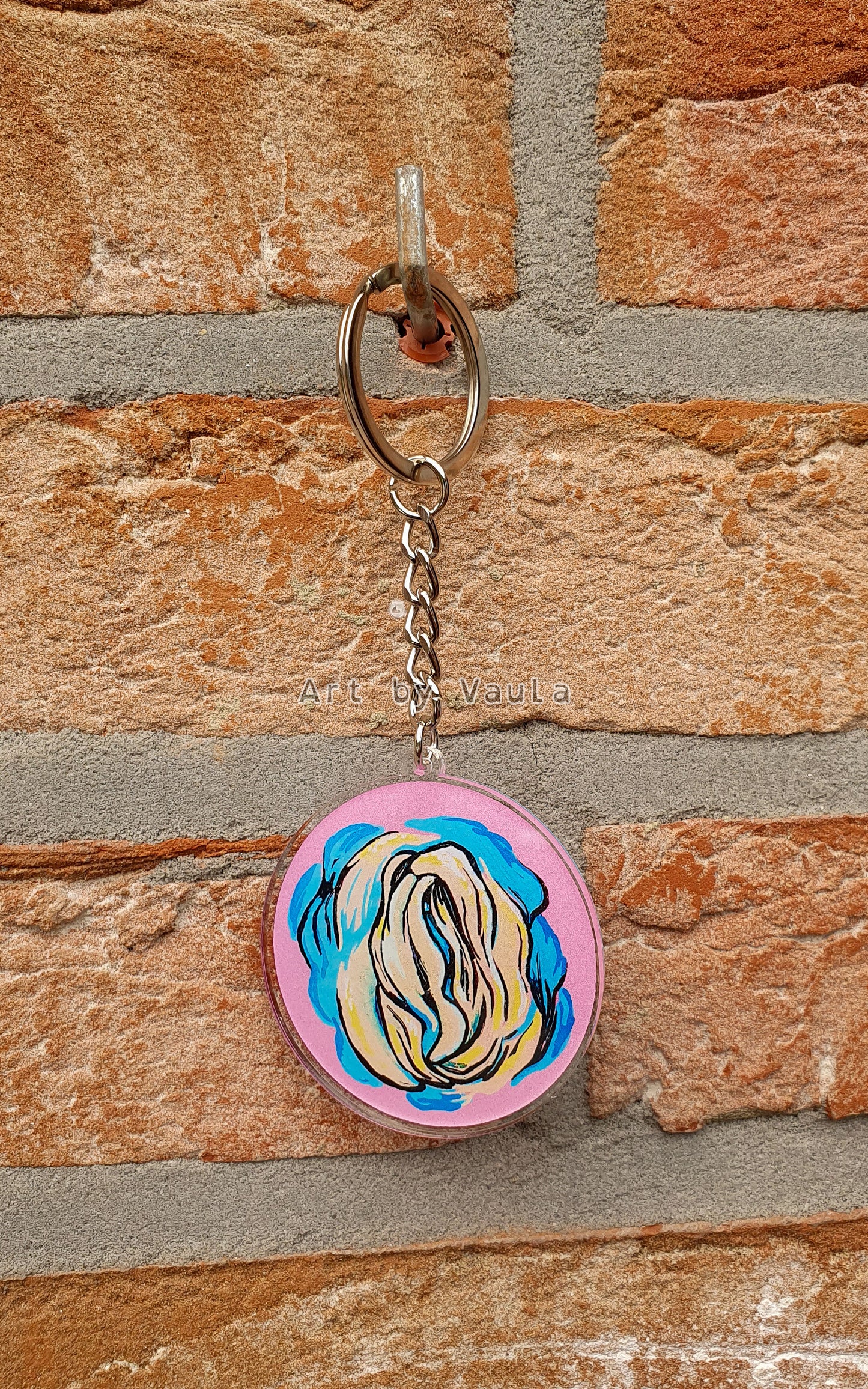 Pastel Rose -keychain