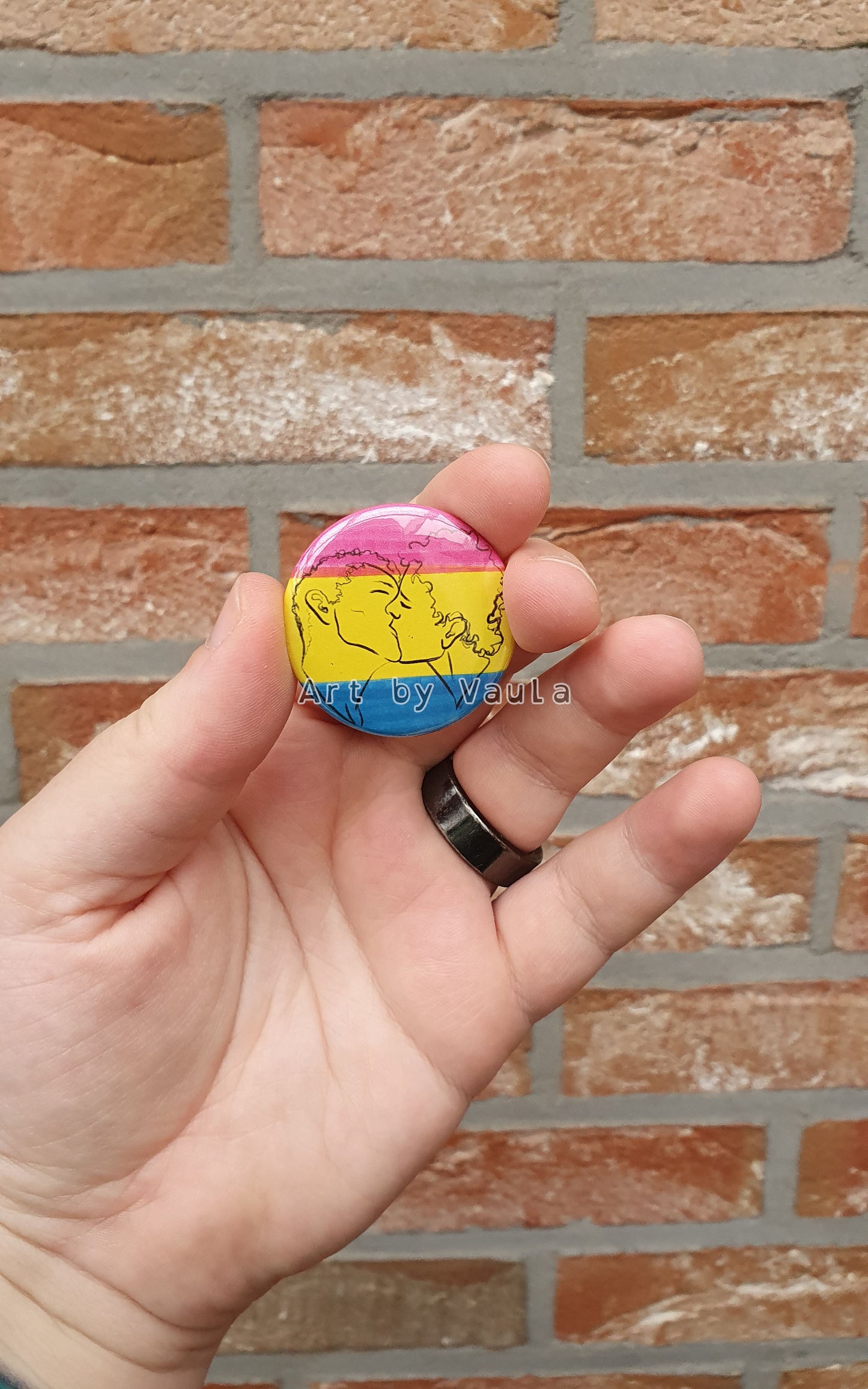 Pansexual flag - pin badge