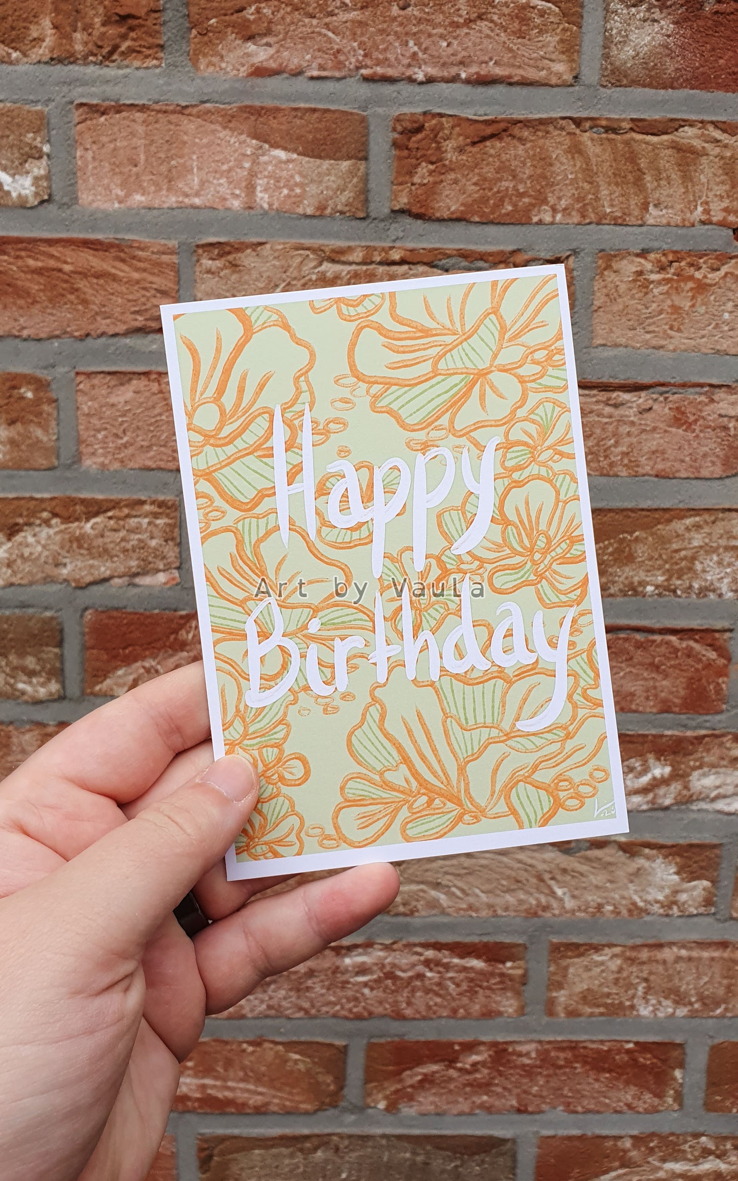 Lily pad Birthday card