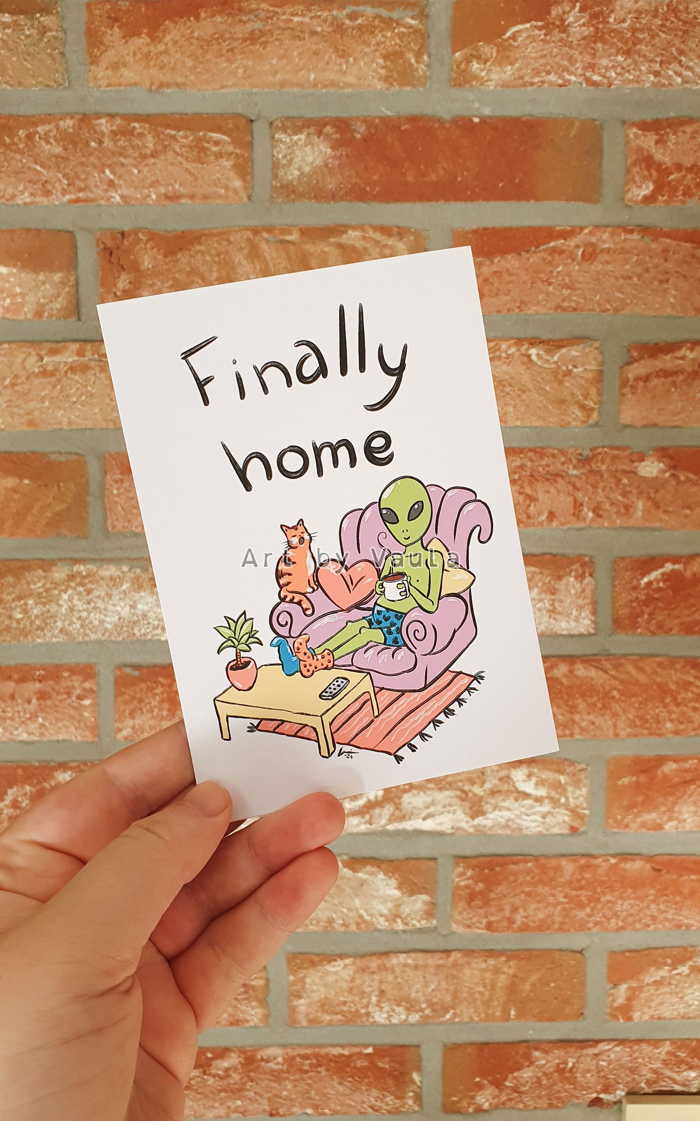 Finally Home card