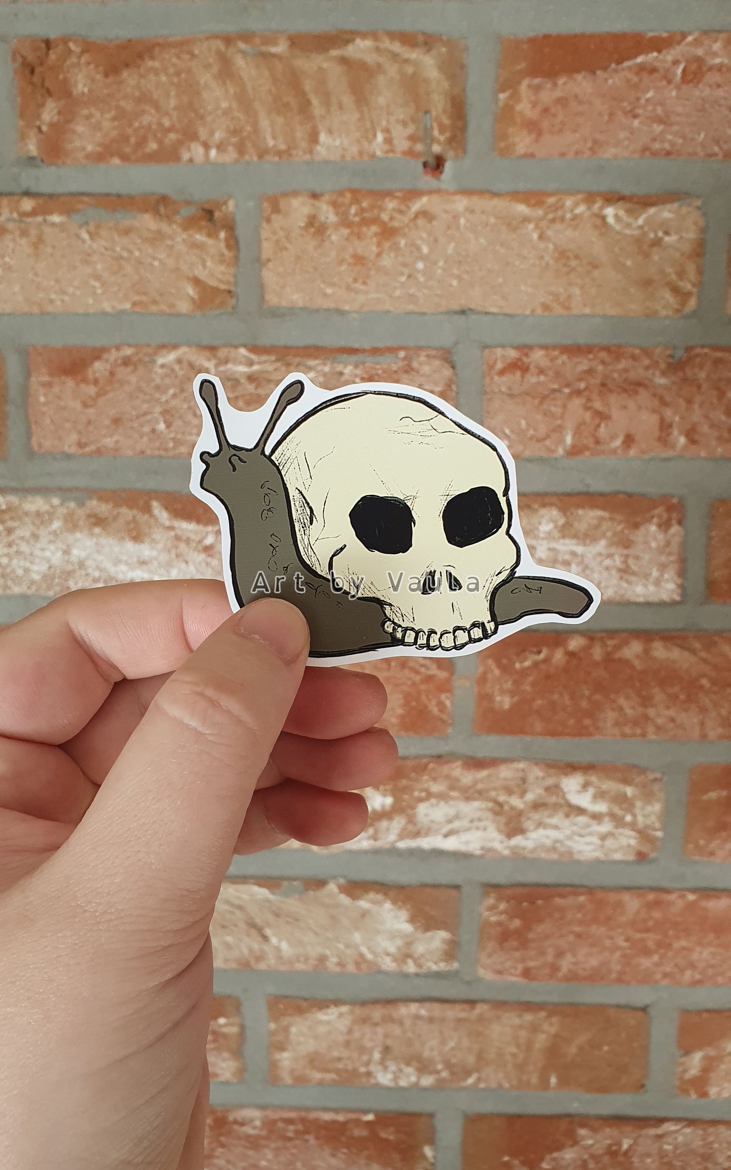 Snail Skull -sticker