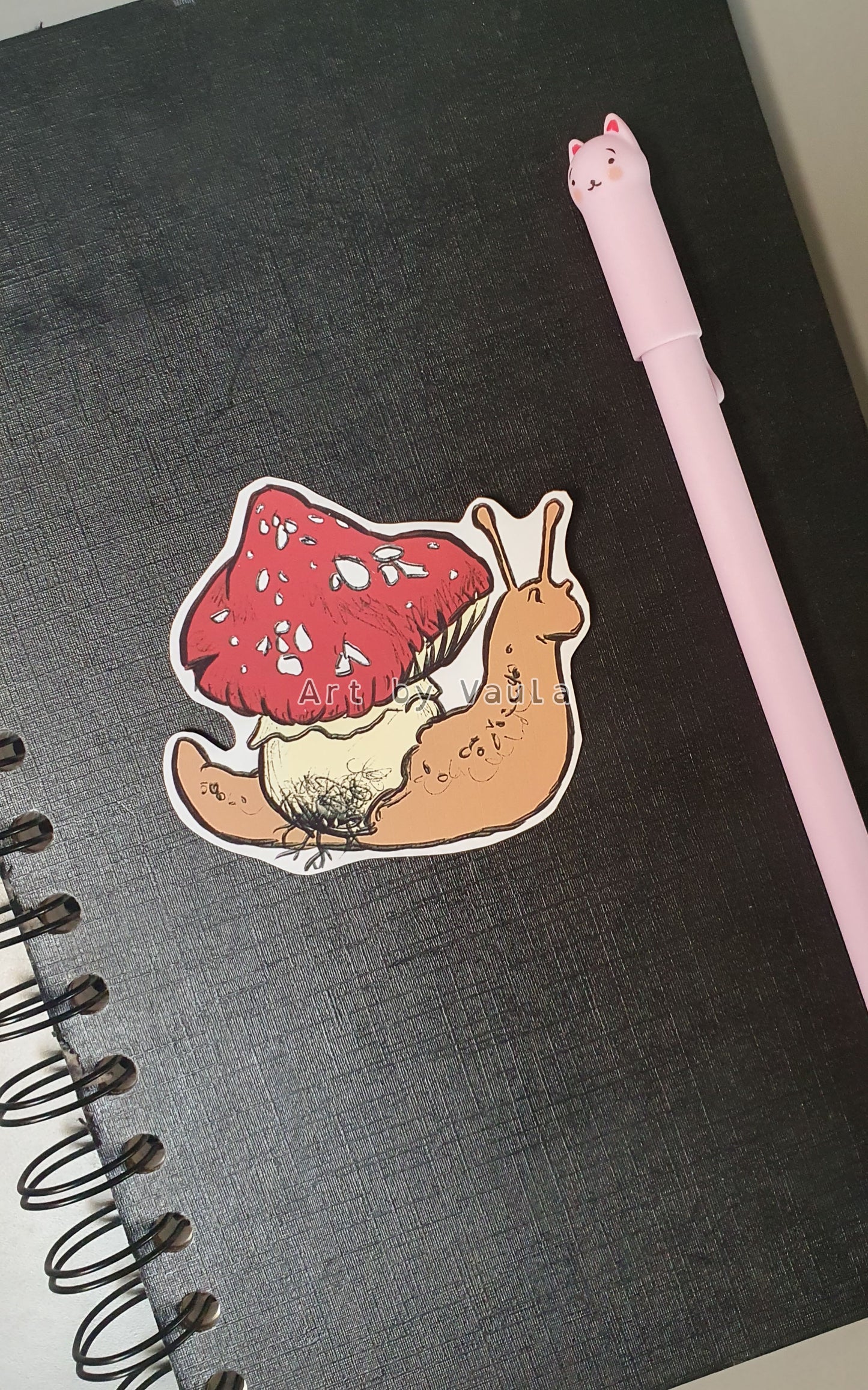 Snail Mushroom -sticker