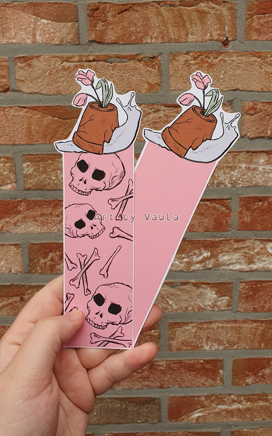 Snail Flower Pot - bookmark