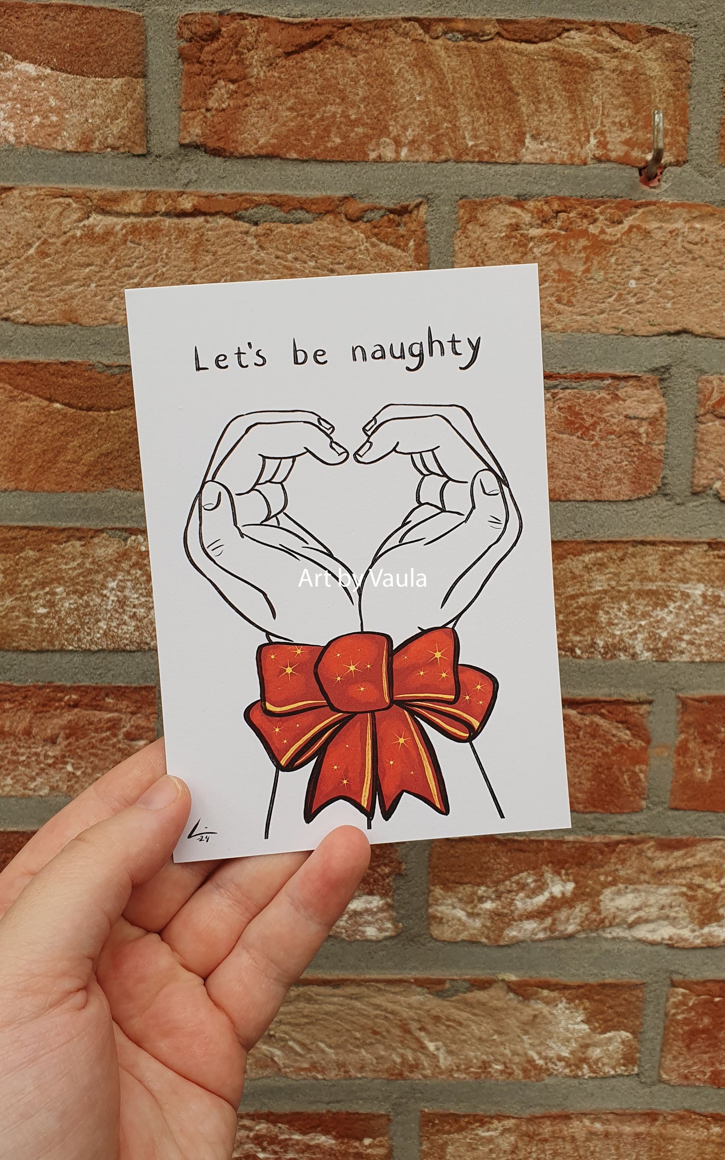 Let's be Naughty card