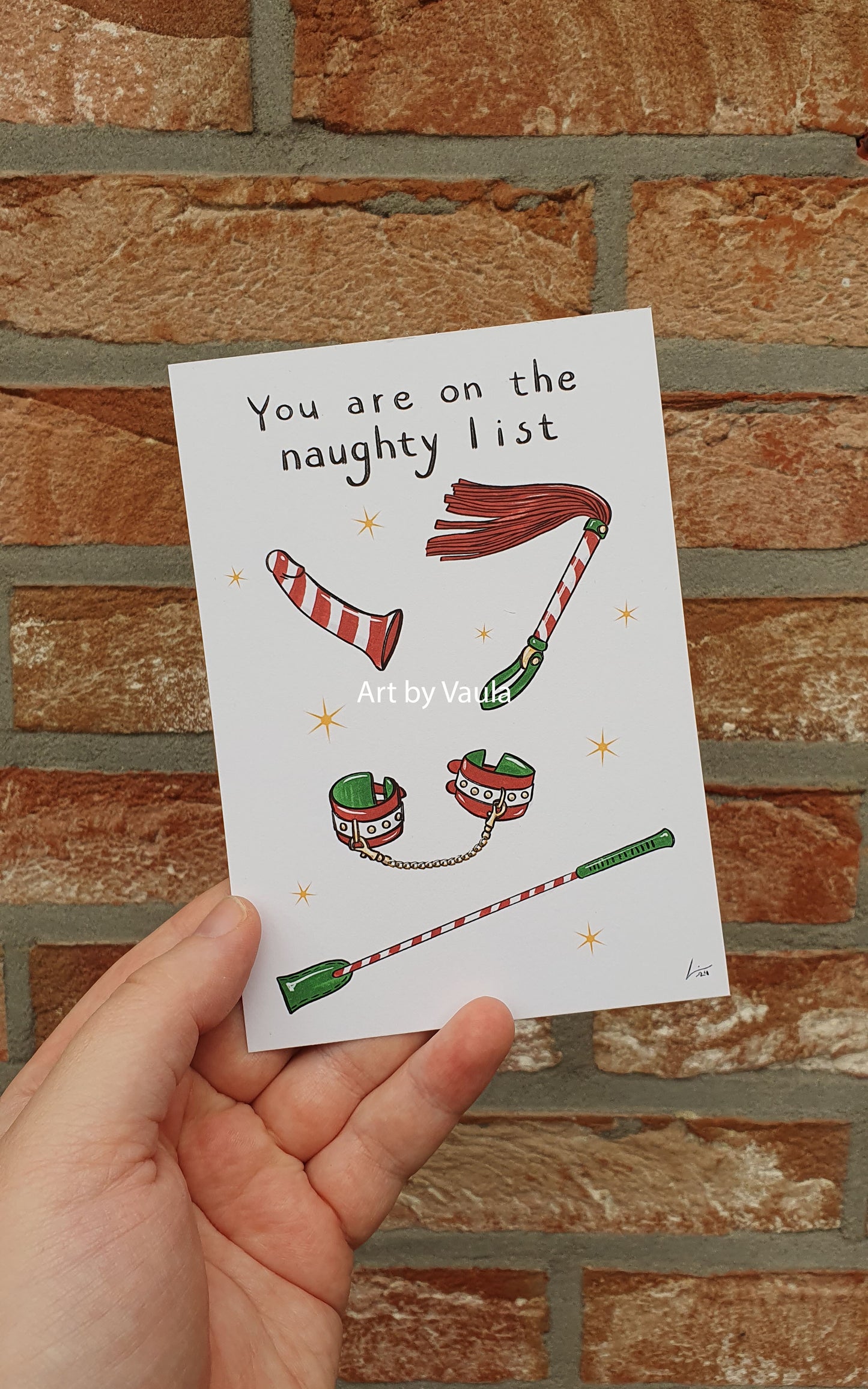 Naughty list card