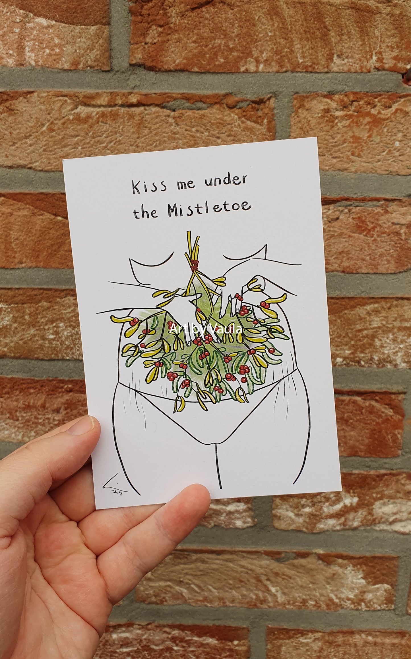 Mistletoe card