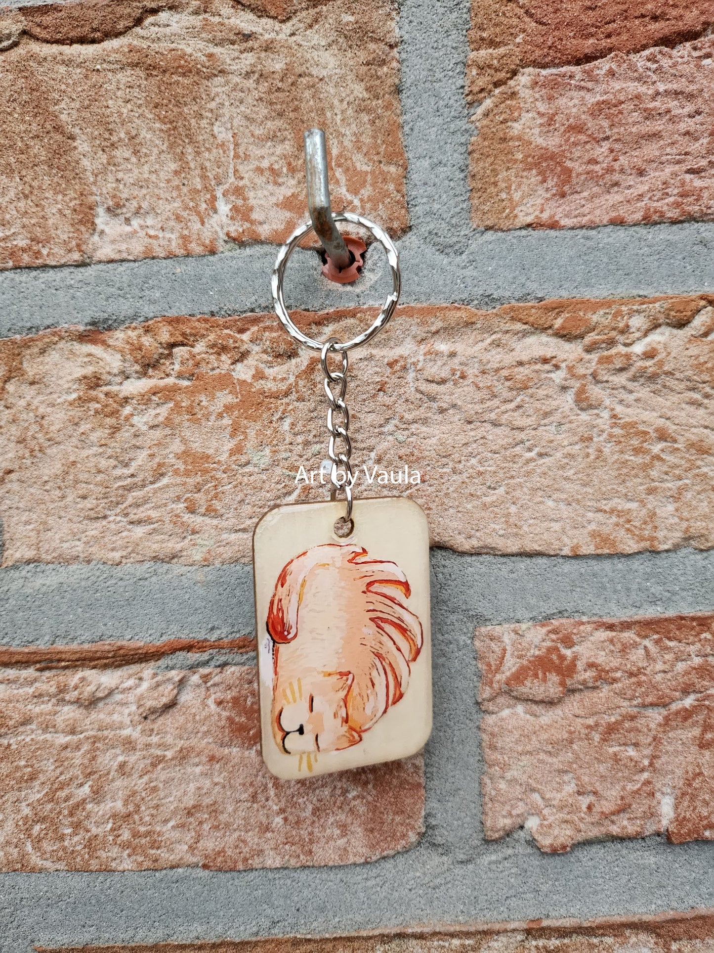 Pastry Party - wood keychain