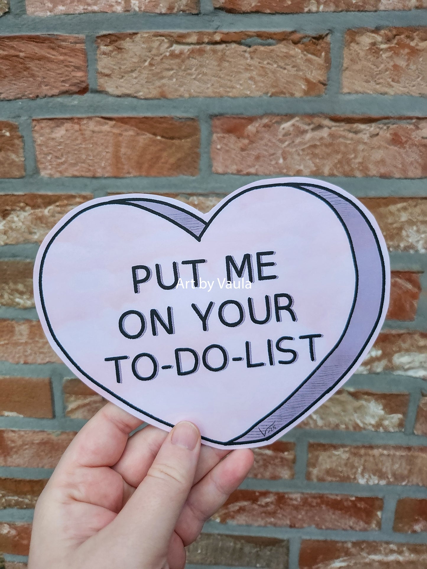 To-do-list Candy heart card