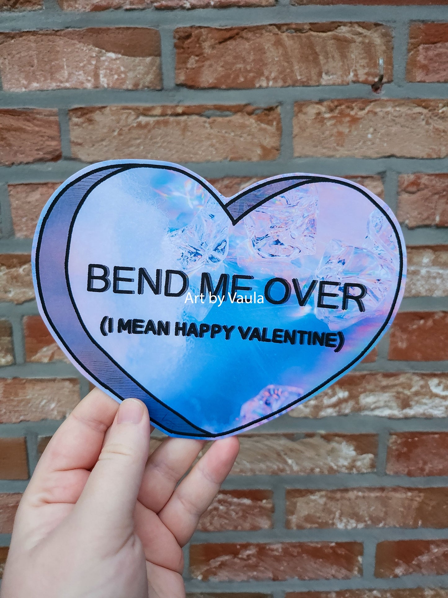 Bend me Over Candy heart card