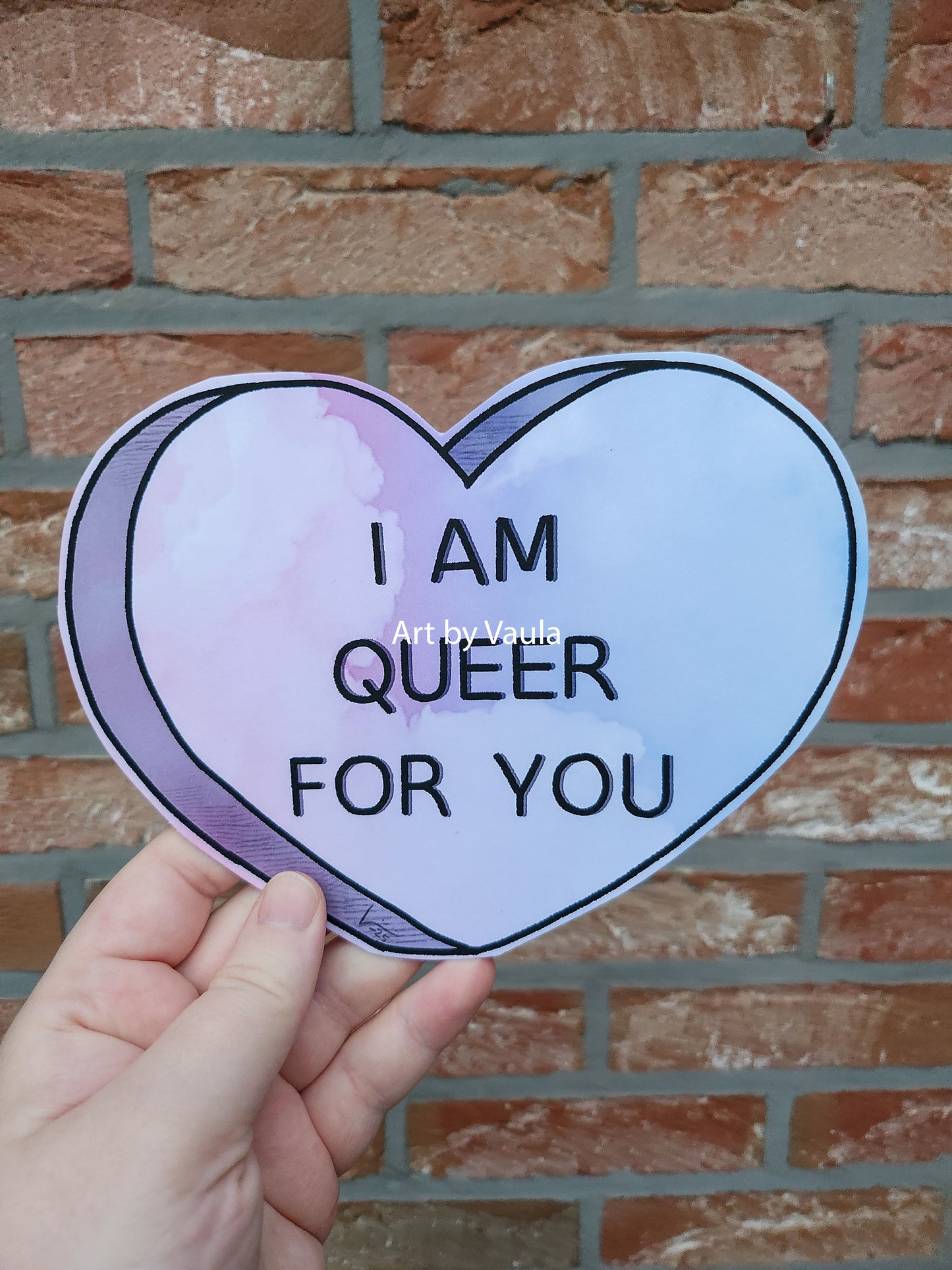 Queer Candy heart card