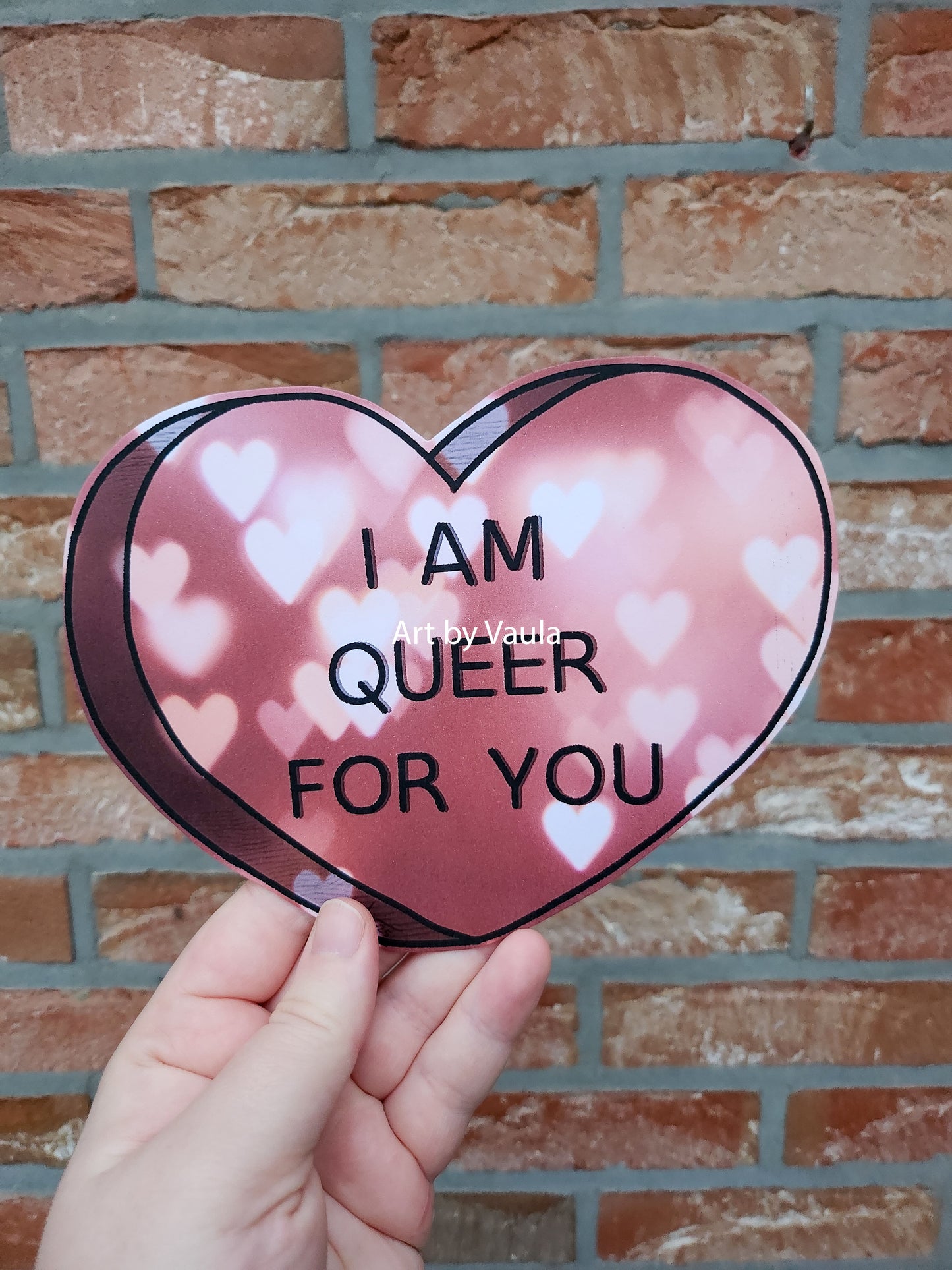 Queer Candy heart card