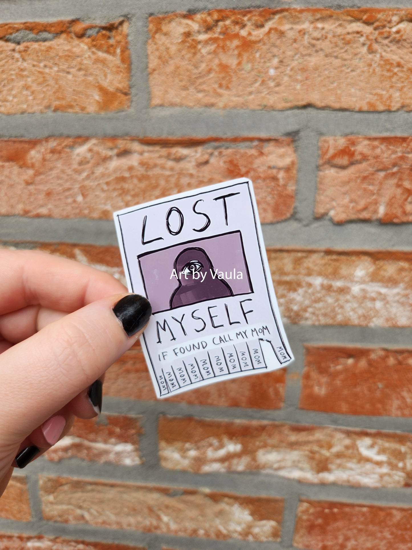Lost and missing -stickers