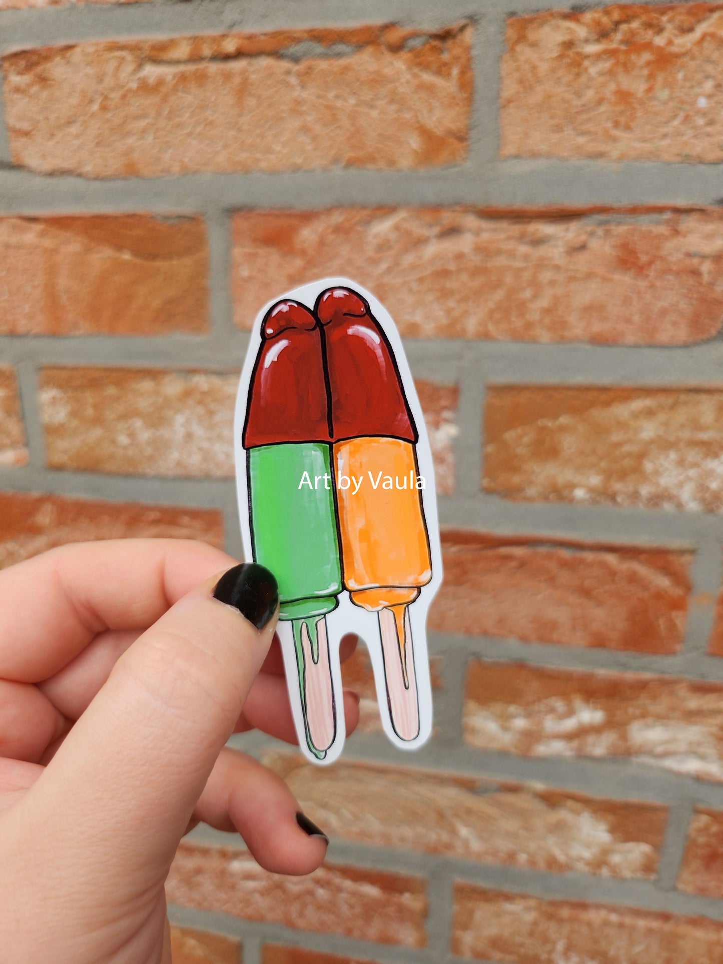 Sticky popsicles -stickers