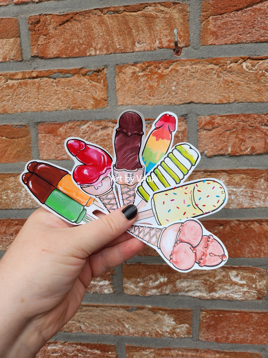 Sticky popsicles -stickers