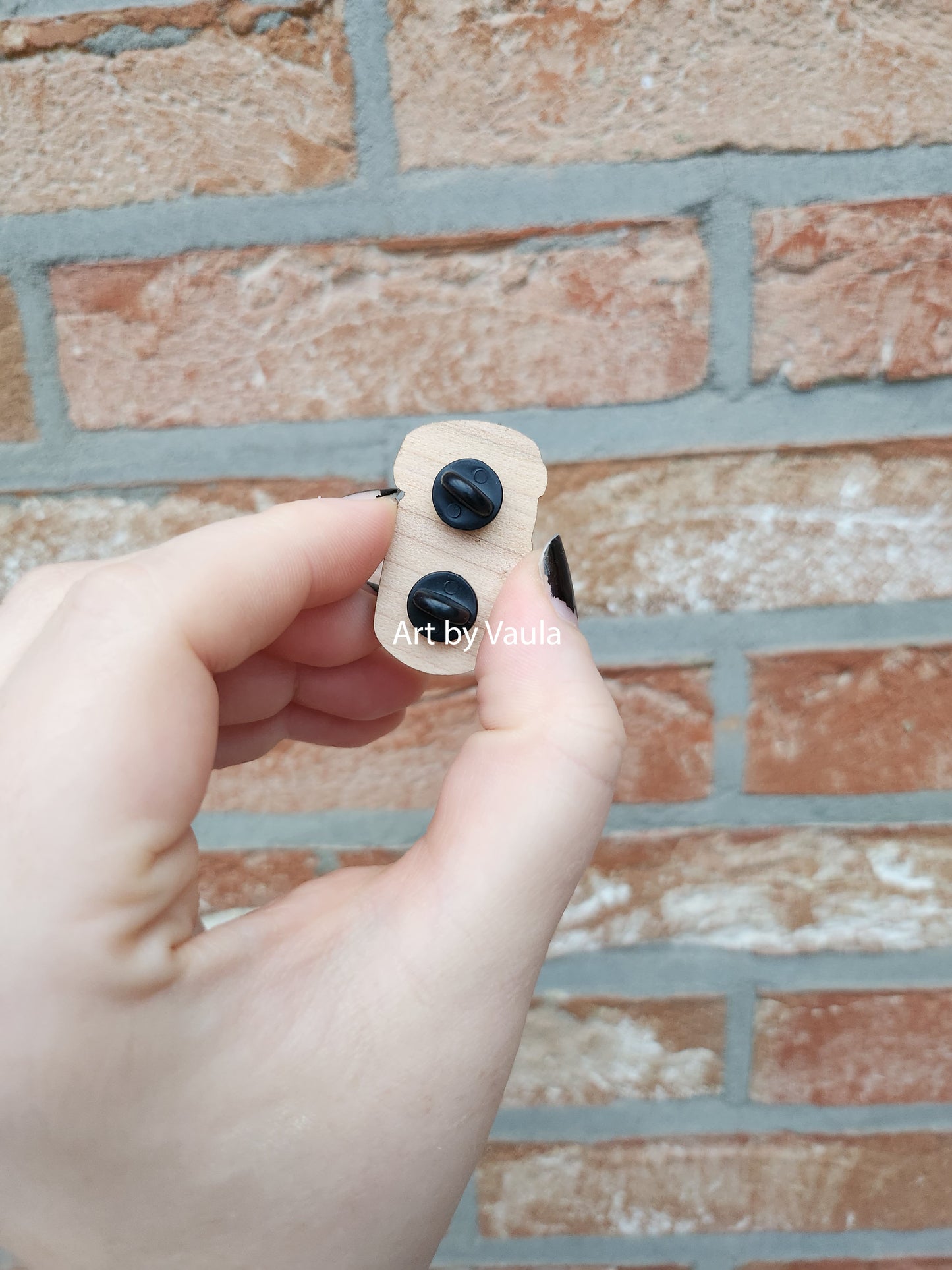 Morning coffee - wood pin