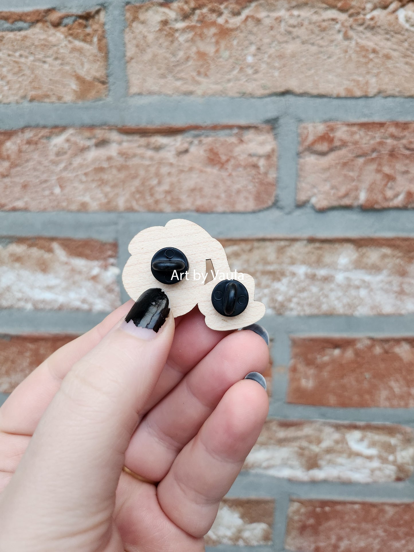 Morning coffee - wood pin