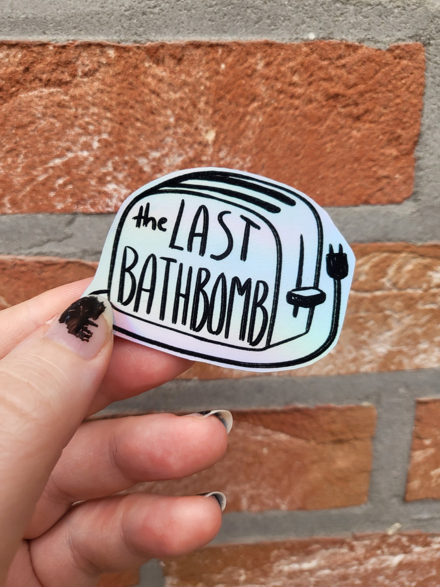 The last bath bomb -sticker