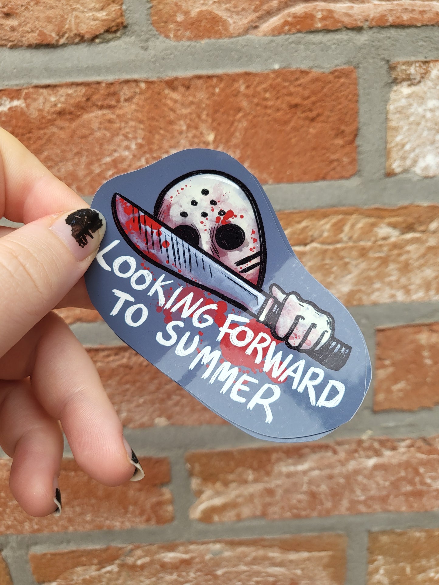 Looking forward to summer -sticker