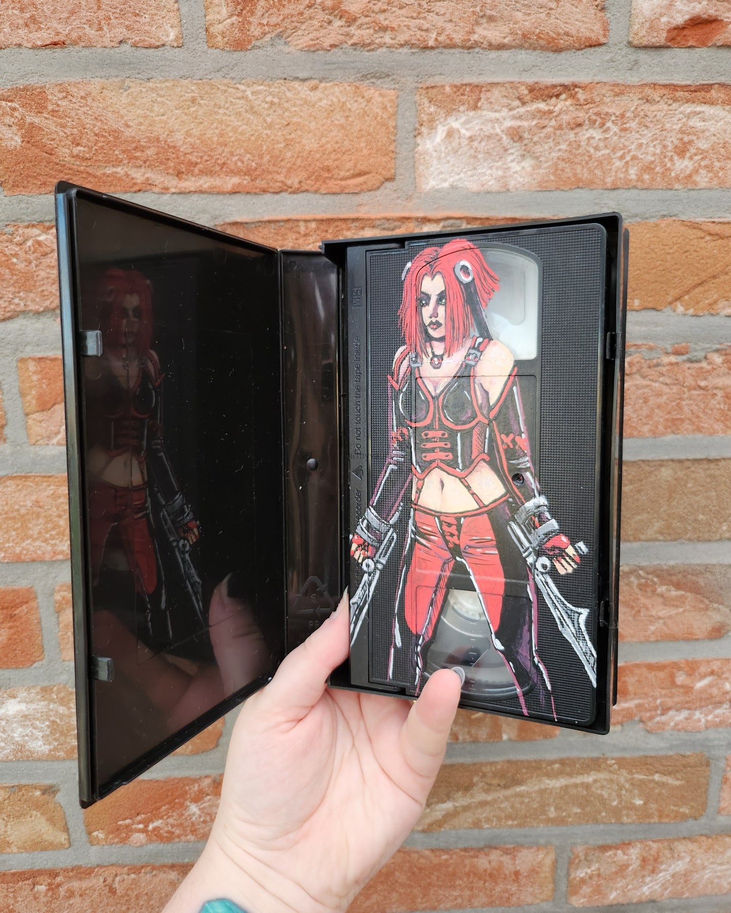 Upcycled VHS tapes - mini painting